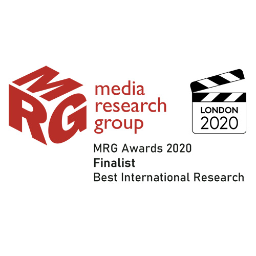 Media Research Group MRG Awards 2020. Finalist. Best International Research.