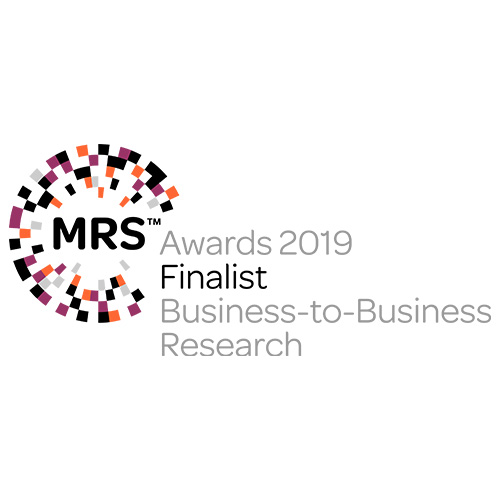 Market Research Society Awards 2019. Finalist. Business-to-Business Research