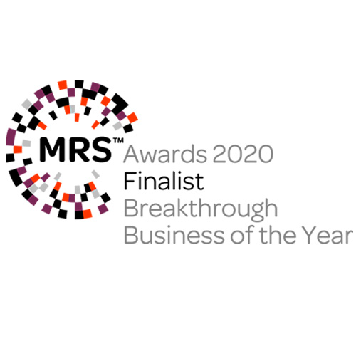 Market Research Society Awards 2020. Finalist. Breakthrough Business of the Year