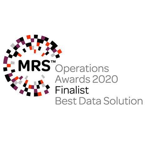 Market Research Society Operations Awards 2020. Finalist. Best Data Solution